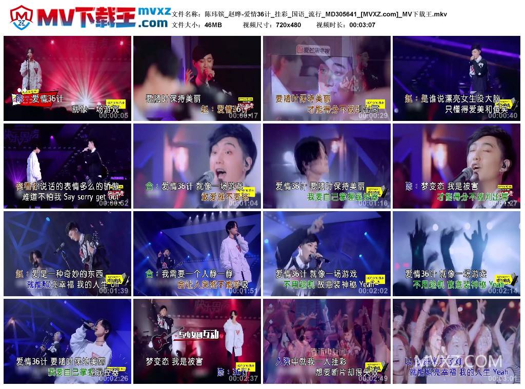 陈玮镔_赵晔-爱情36计_挂彩_国语_流行_MD305641